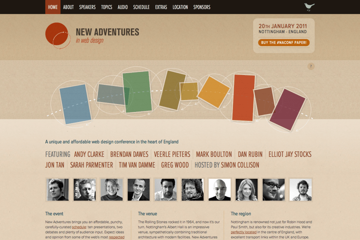 New Adventures website preview